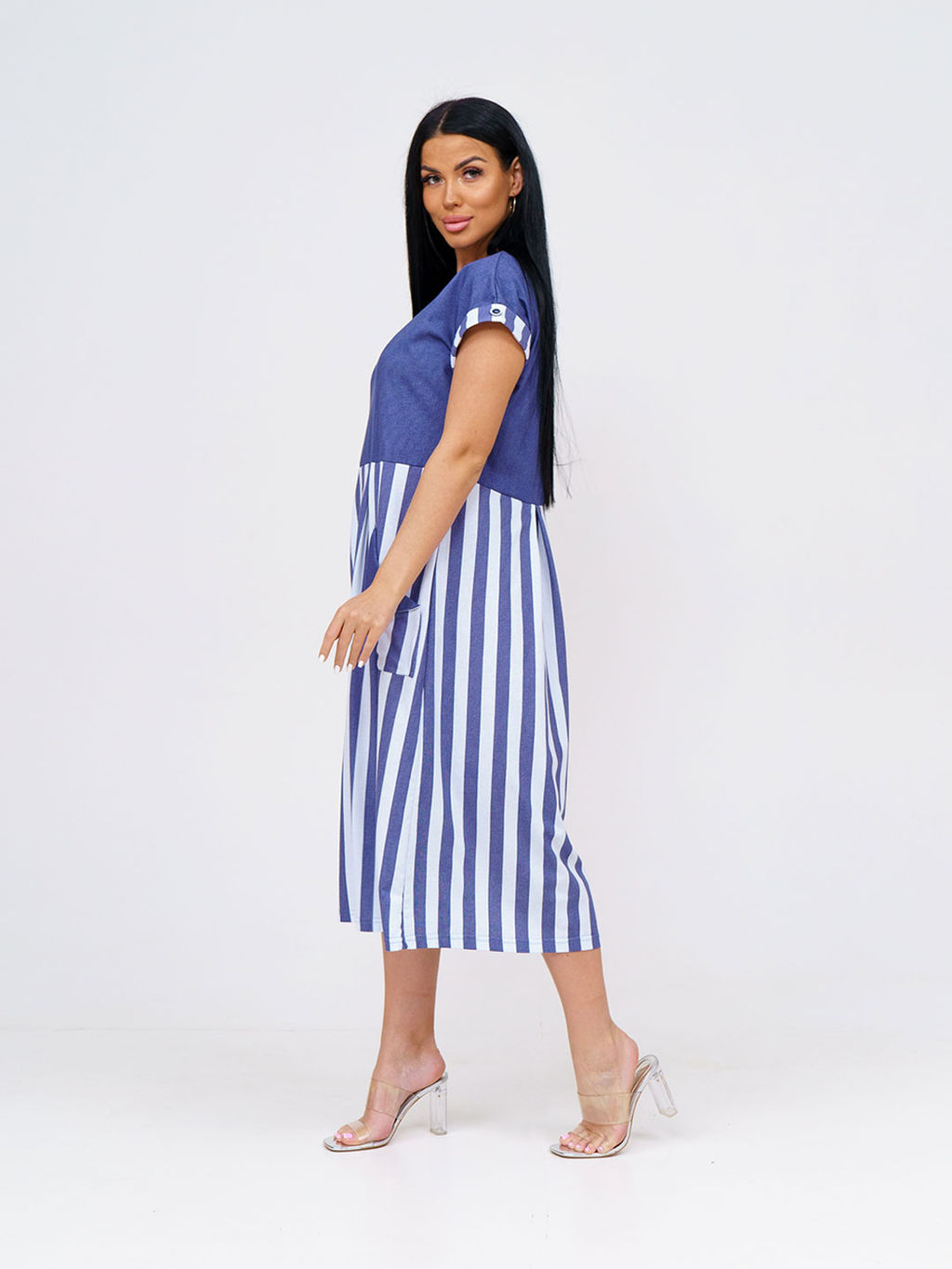 Платье женское, цвет синий