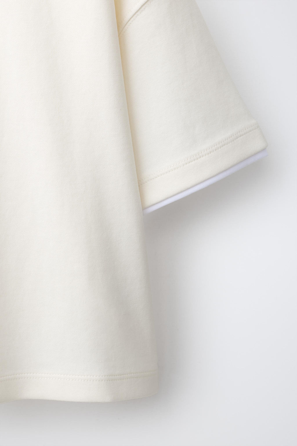 CAMISETA DOBLE INTERLOCK / Crudo - Zara фото 4