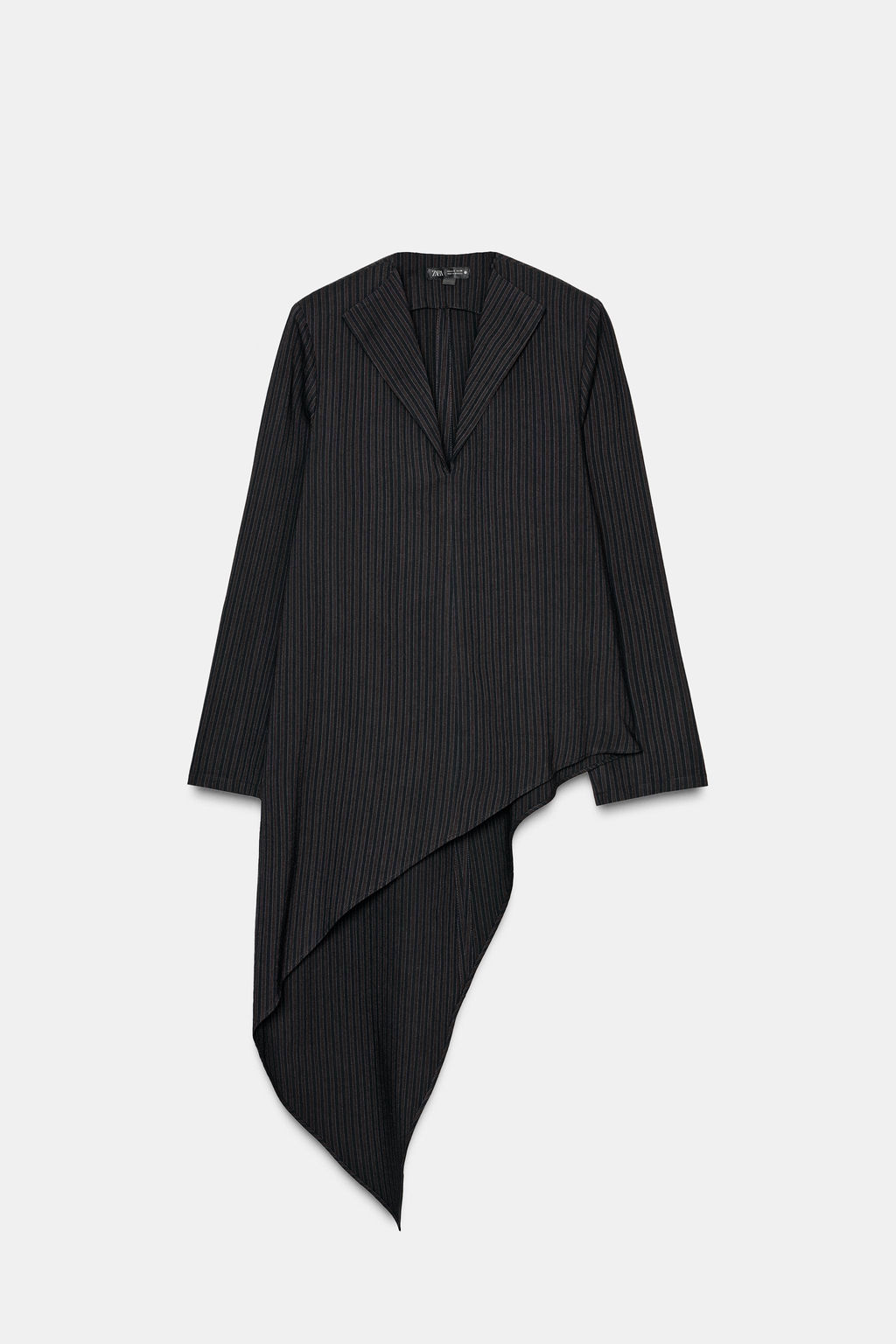 ASYMMETRIC STRIPED TOP ZW COLLECTION - Zara фото 2