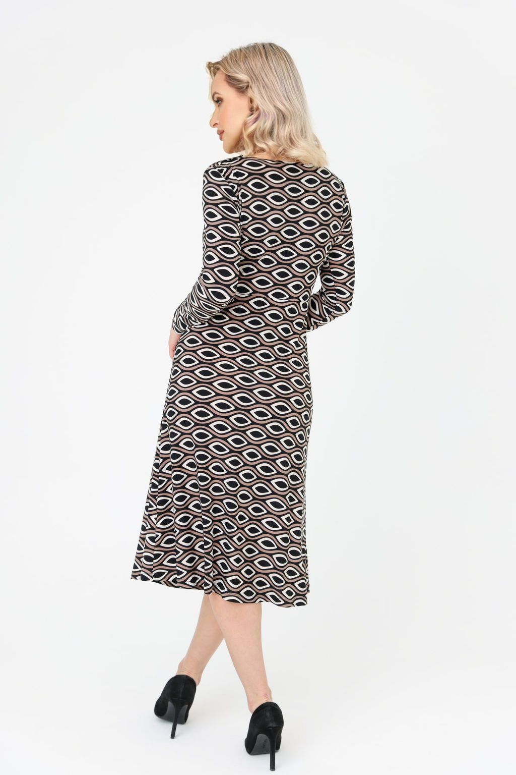 Платье женское 6094/01/Черно-белый - Rise фото 11