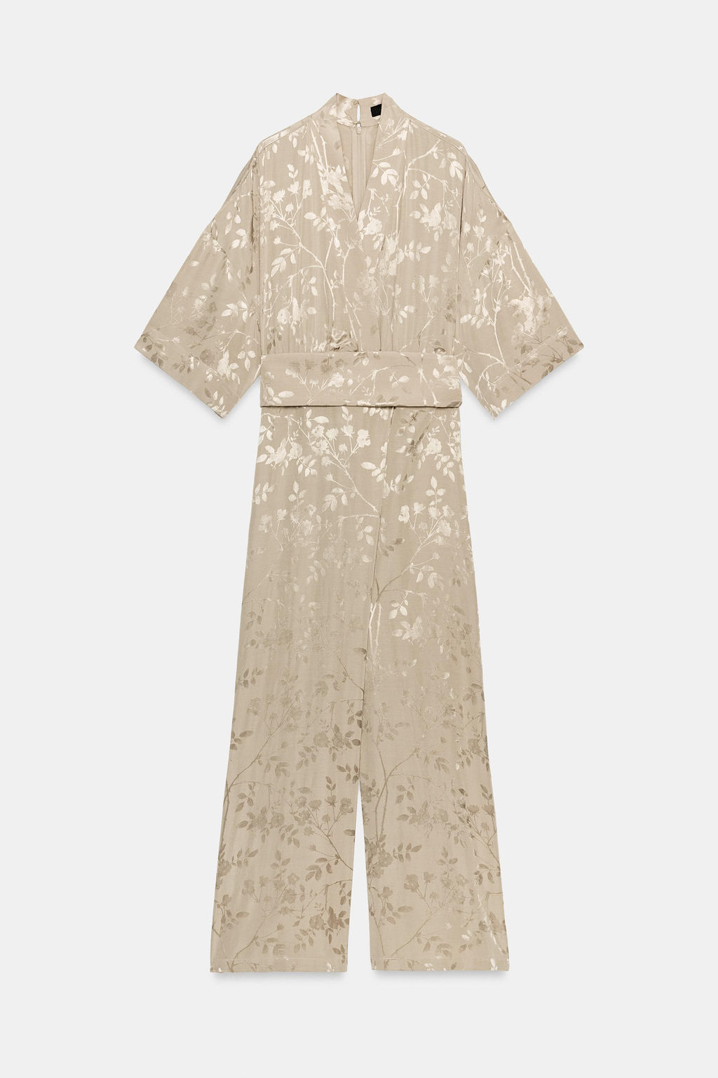 MONO LARGO KIMONO JACQUARD CINTUR?N / Cava