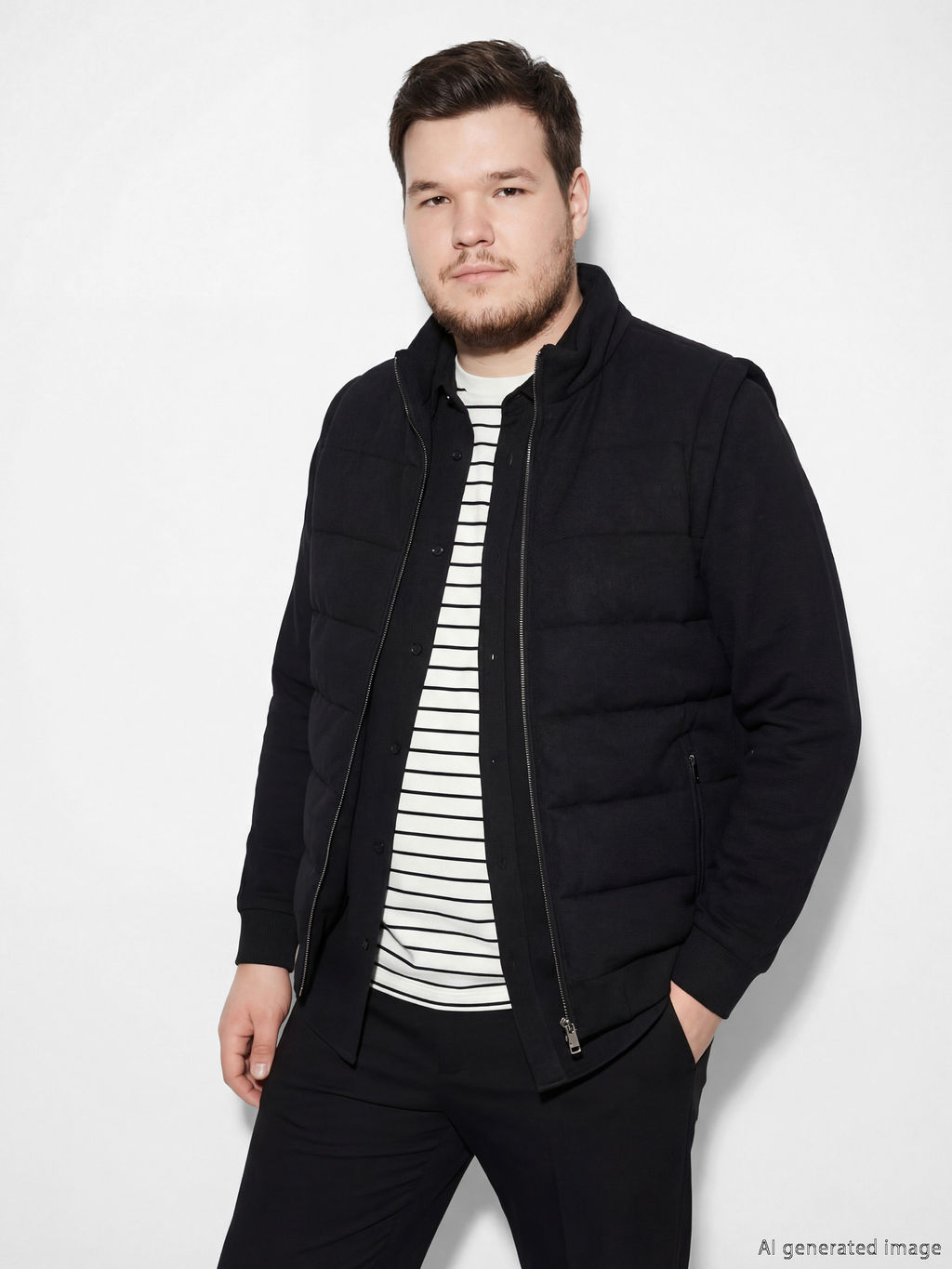 Dik Yaka Erkek ?i?me Yelek