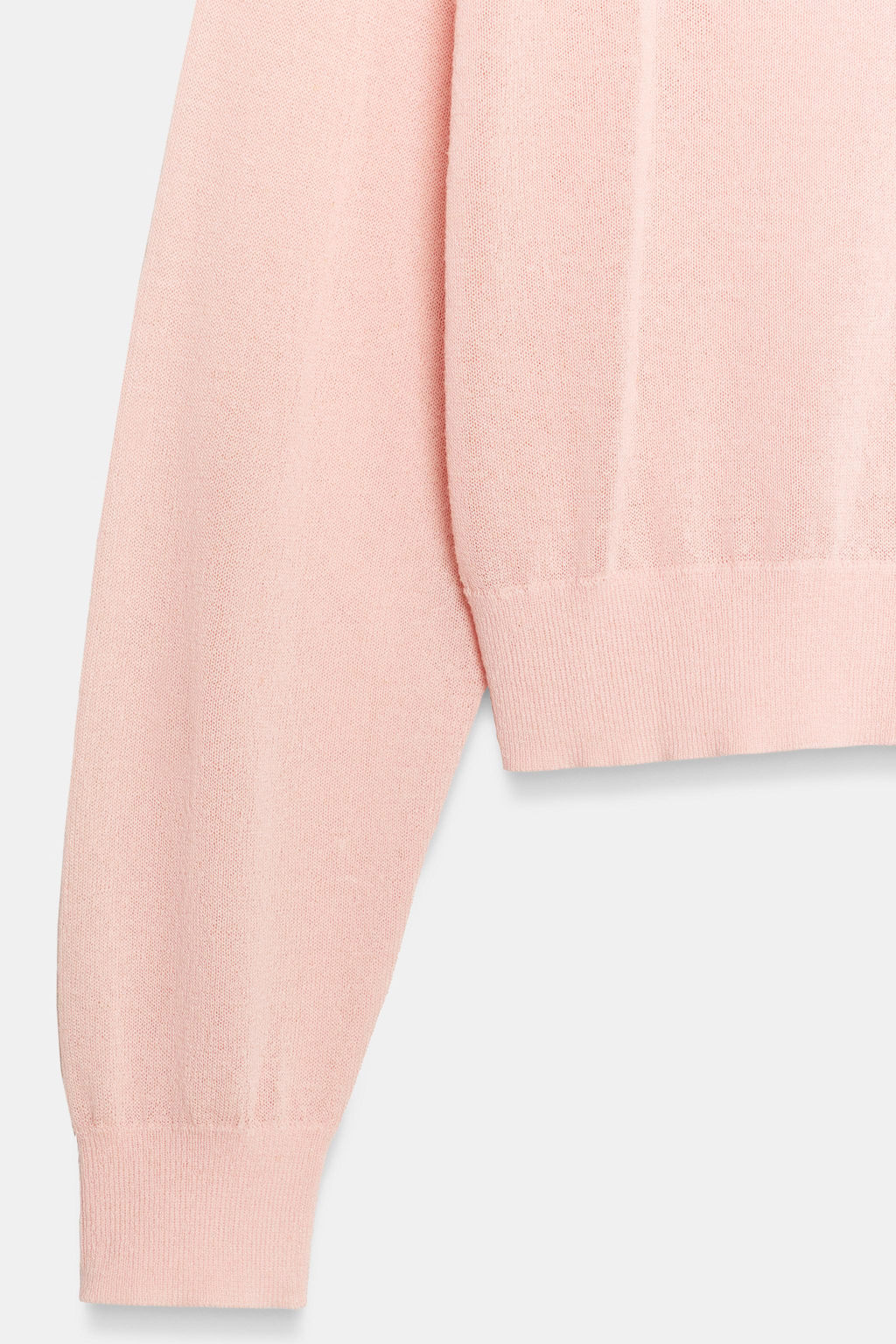 CHAQUETA PUNTO FINO / Rosa pastel