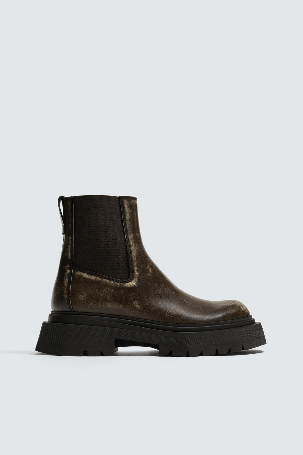 DISTRESSED CHUNKY CHELSEA BOOTS - Zara фото 4
