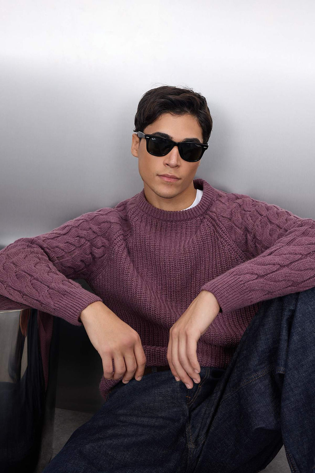 TRENDYOL MAN Ekru Casual Unisex Regular Fit Yunlu Bisiklet Yaka Sac Orgu Detayl? Triko Kazak TMNAW22KZ2059 - Trendyolmilla фото 72