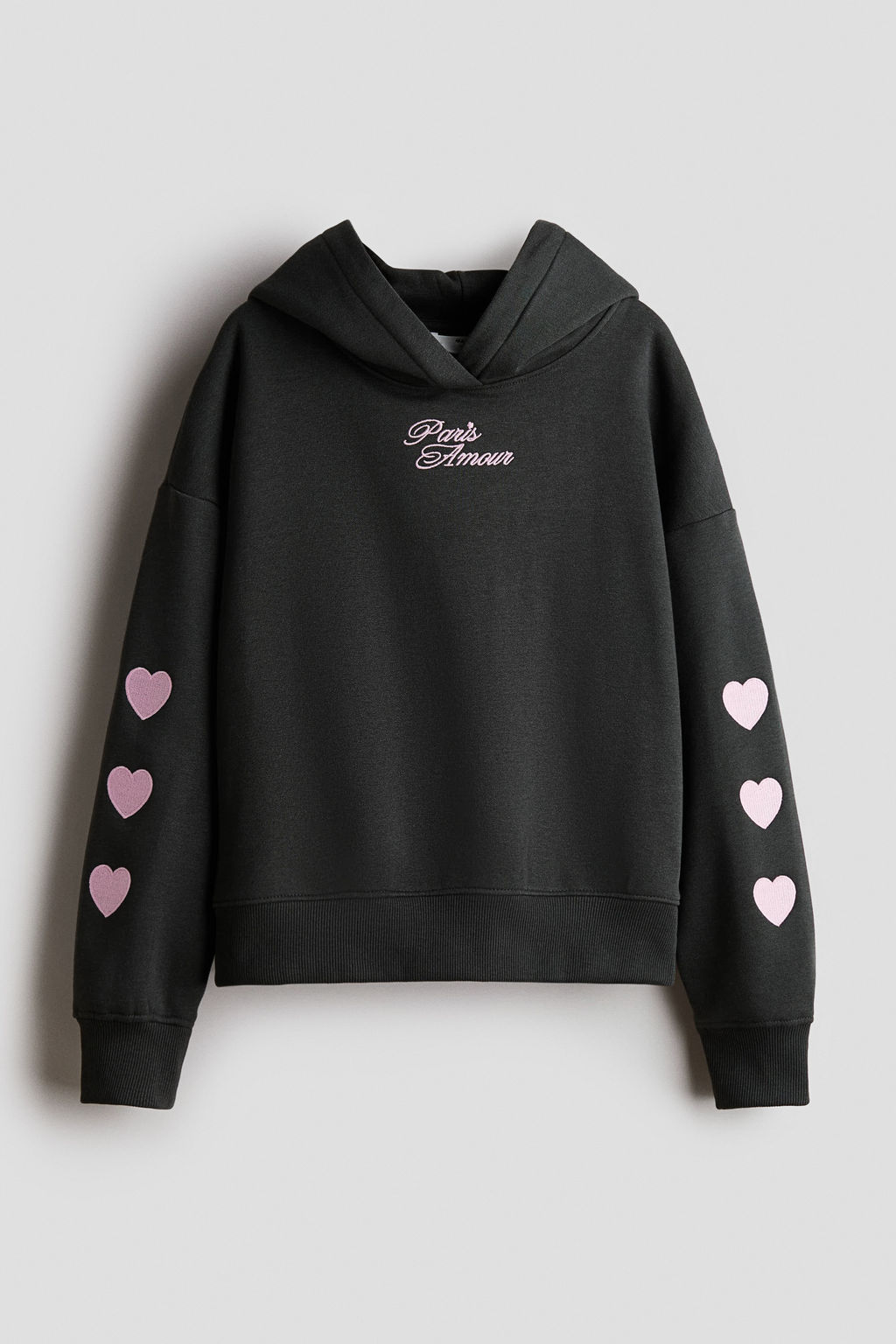 Sudadera oversize con capucha y motivo - H&m фото 7