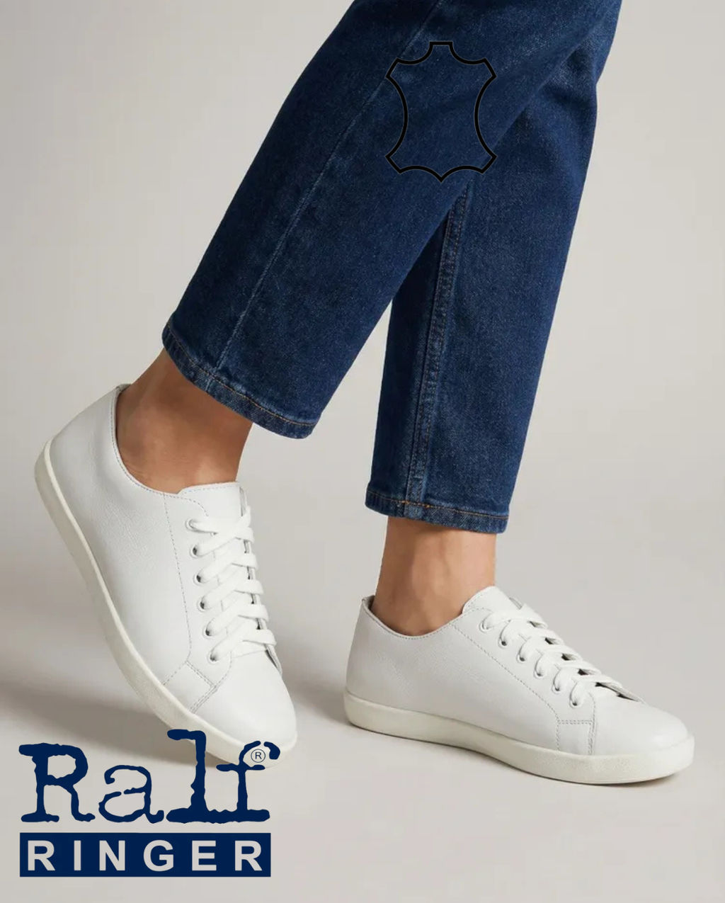 Кеды Ralf Ringer AILEEN женские белые кожа  фото 10