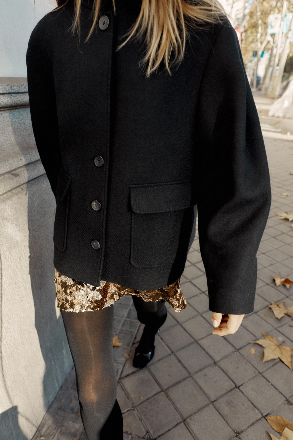 SHORT WOOL COAT WITH HIGH NECK - Zara фото 2