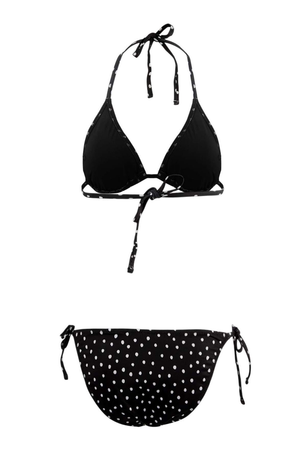 Puantiyeli Ucgen Kapl? Normal Bel Regular Bikini Tak?m? TBESS23BT00005