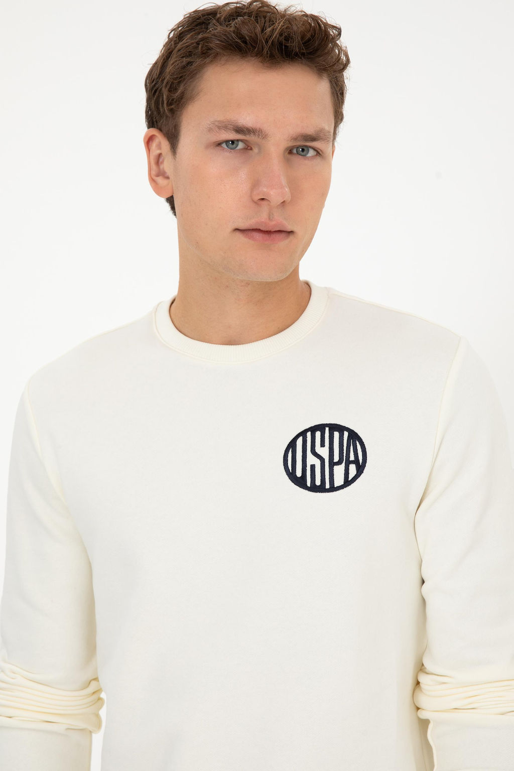 Erkek Krem Sweatshirt