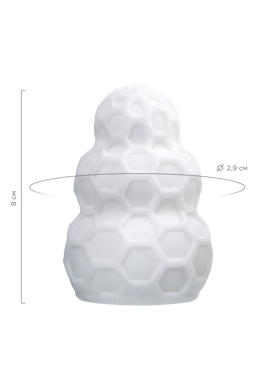 Мастурбатор A-Toys Flaff, TPE, белый, 8см, 2,9 см - Toyfa фото 13