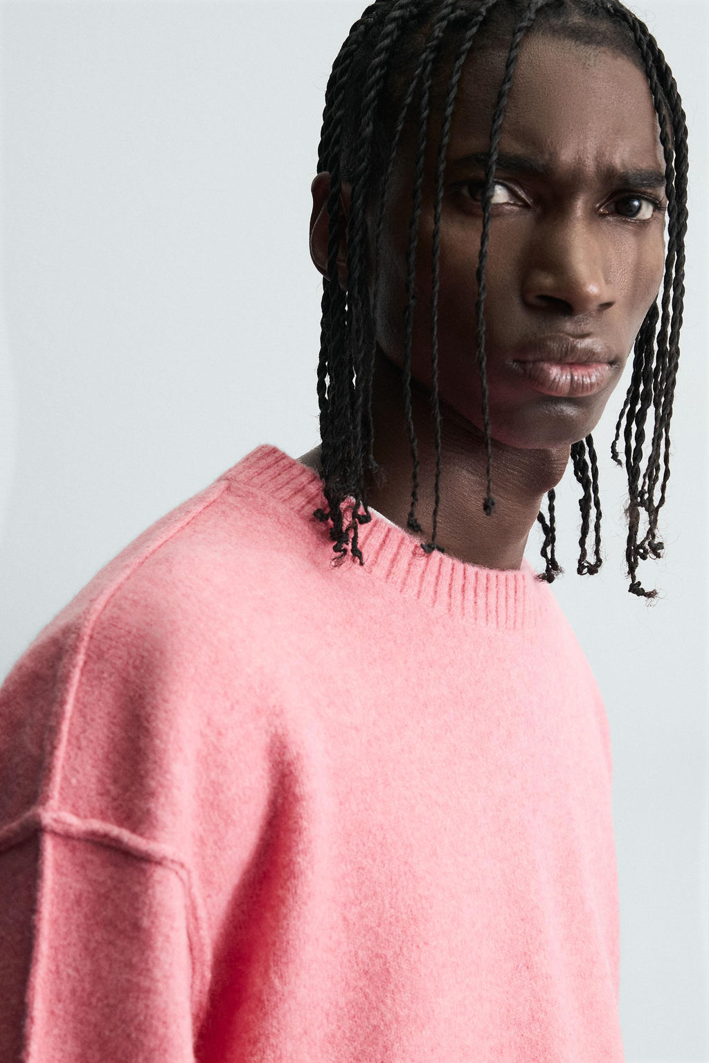 SWEATER WITH TEXTURED REVERSIBLE SEAMS - Zara фото 8