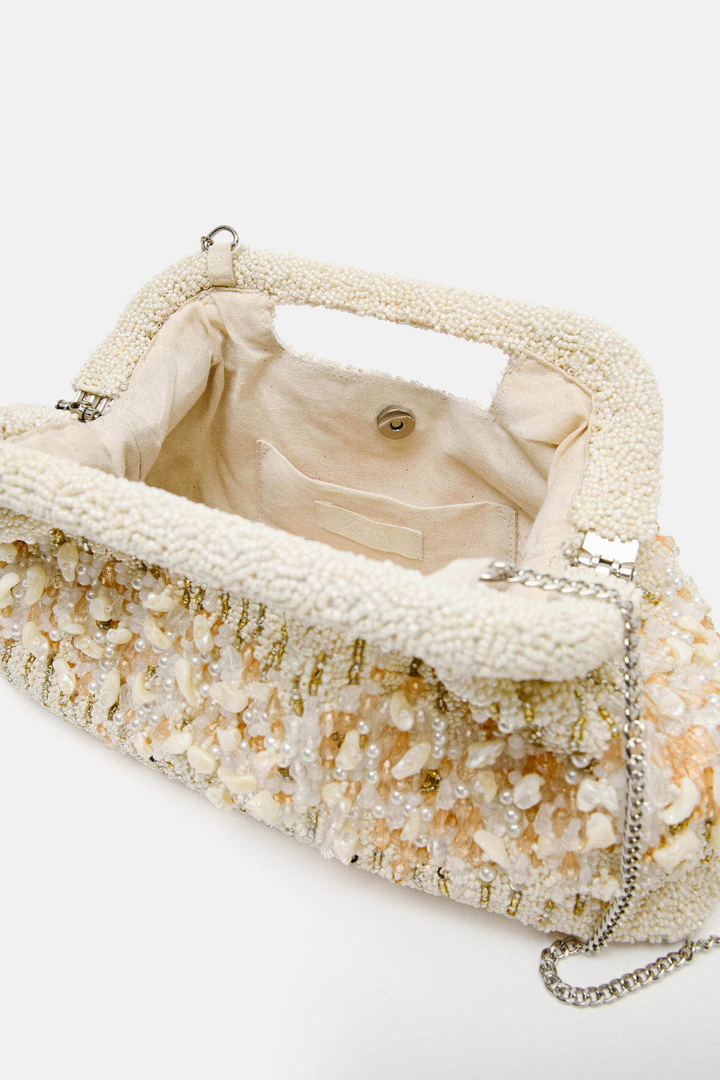 POUCH ABALORIOS / Crudo - Zara фото 5