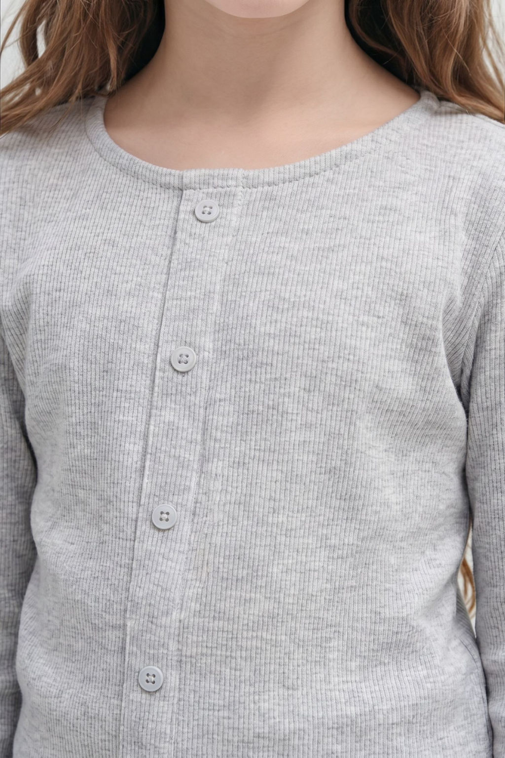 Pamuklu Fitted Uzun Kollu Fitilli Ti__rt K_z _ocuk - Defacto фото 5