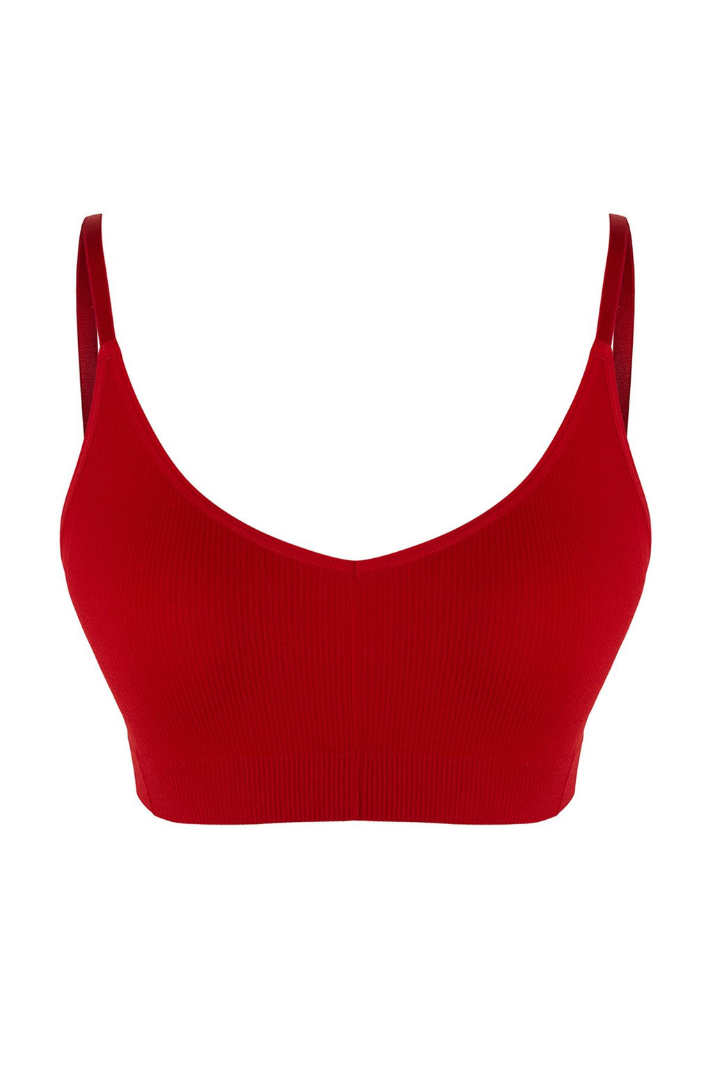 TRENDYOLMILLA Ekru Seamless/Dikissiz Ip Ask?l? Balensiz Kaps?z Bralette Orme Sutyen THMAW22SU0030 фото 5