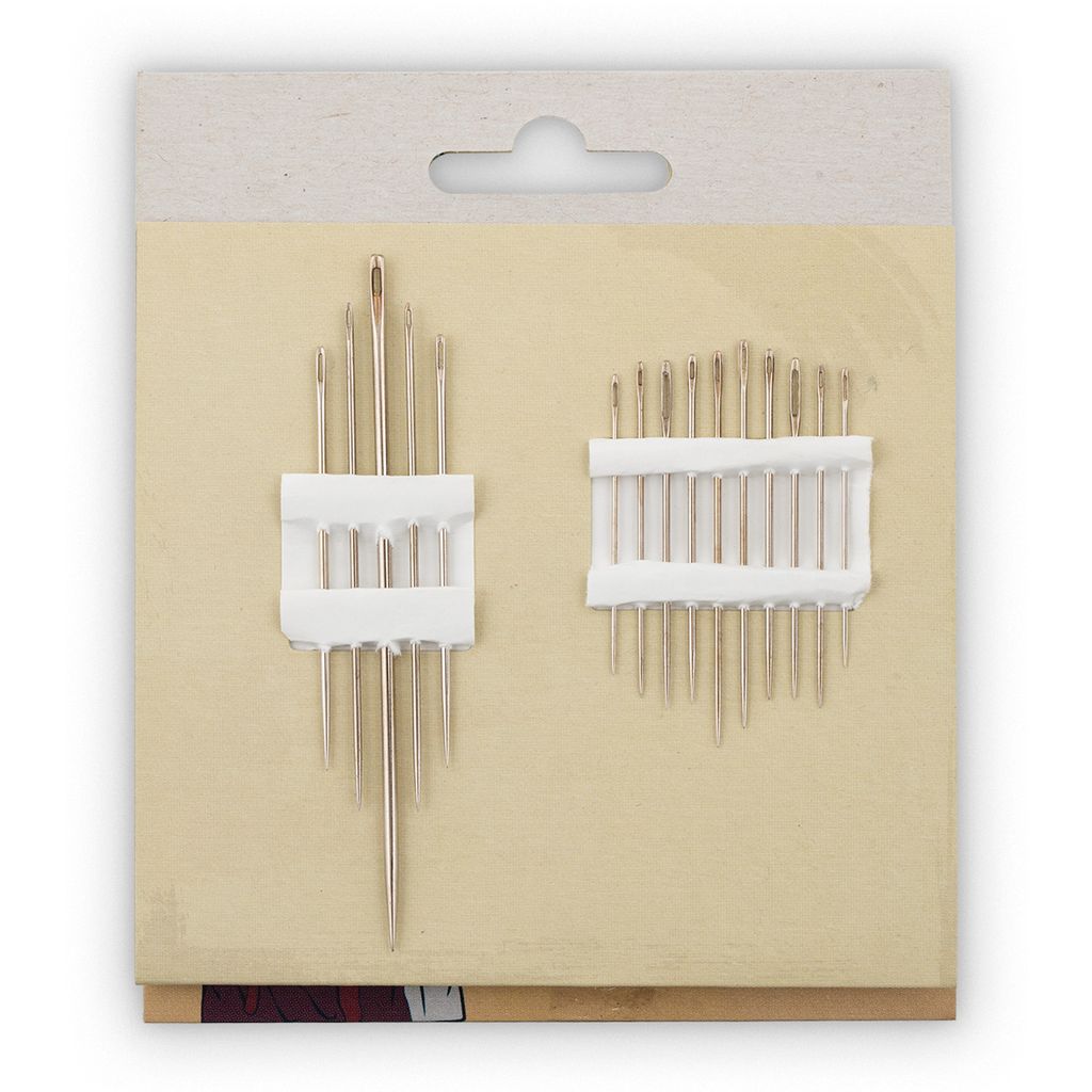 Иглы для шитья ручные КИЗ С-32 Набор для шитья Турист 15 шт. в конверте P