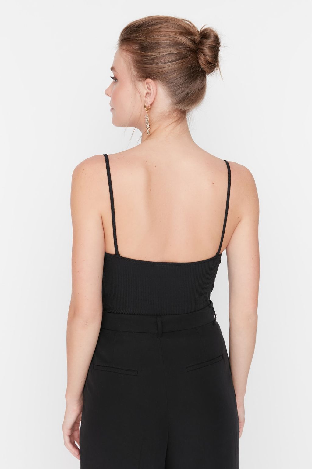 TRENDYOLMILLA Siyah Orme Dantel Body TPRSS22BD00009 фото 5