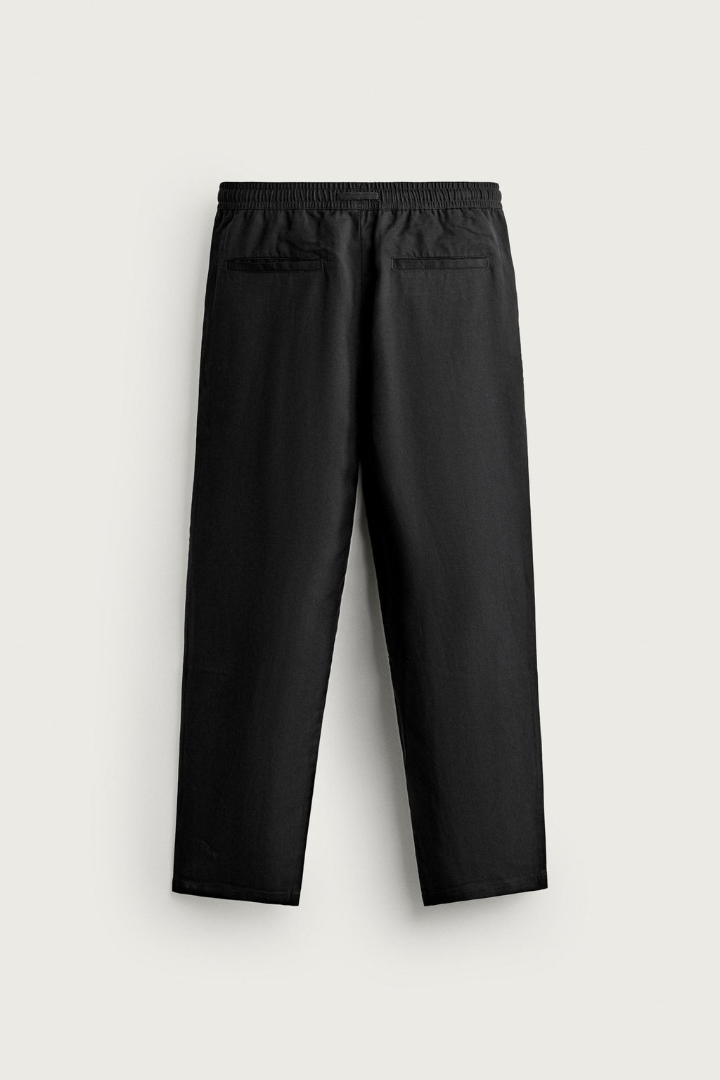 PANTAL?N RELAXED FIT 100% LYOCELL / Negro - Zara фото 8