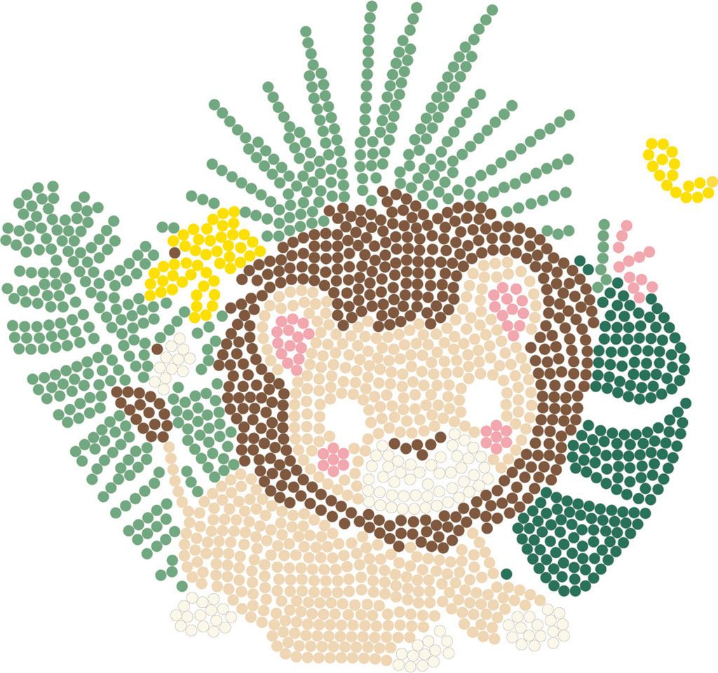 Кристальная (алмазная) мозаика ФРЕЯ ALBP-307 постер Милый львёнок 20 х 20 см