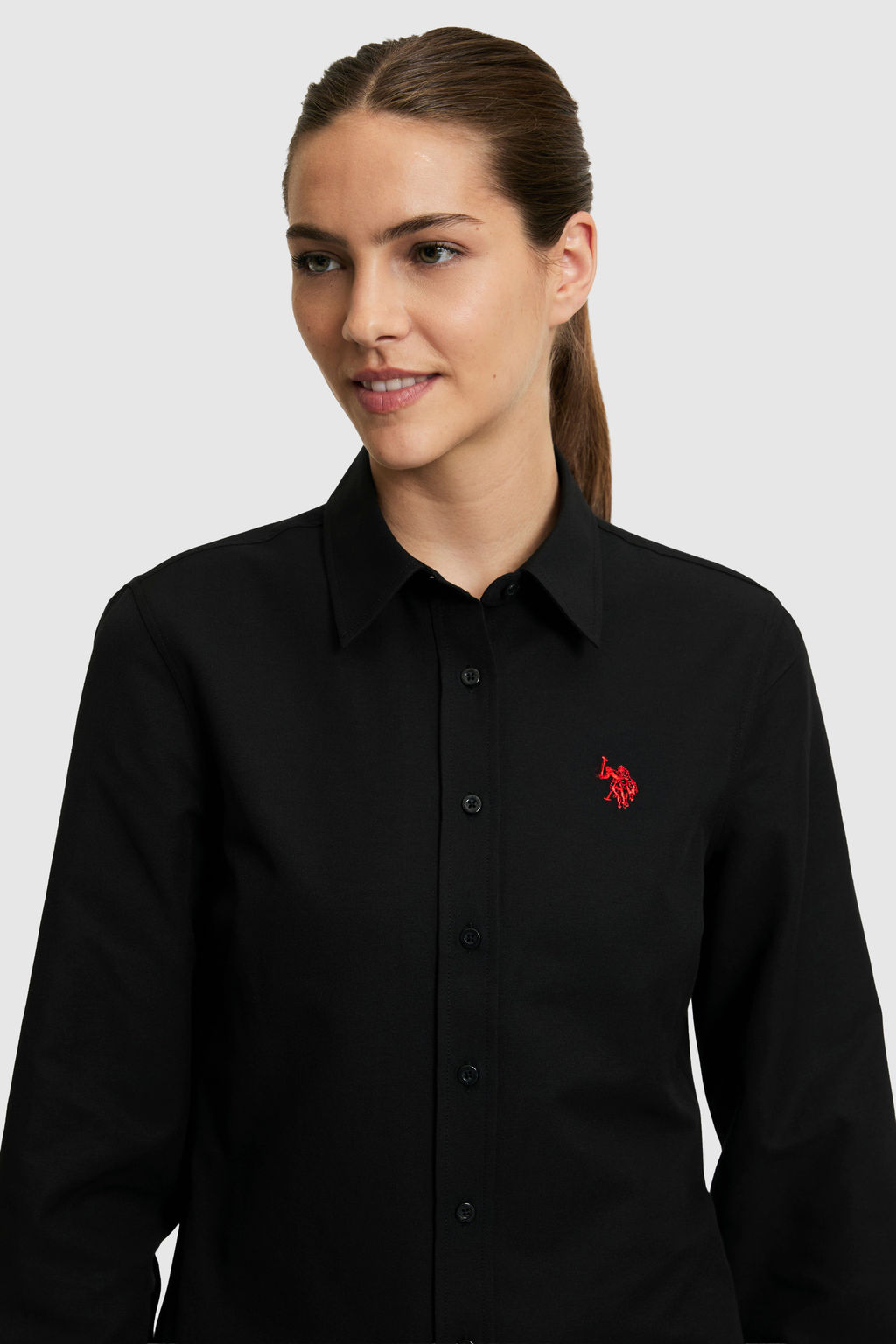 Kad_n Siyah Uzun Kollu Basic G_mlek - U.s. polo assn фото 2