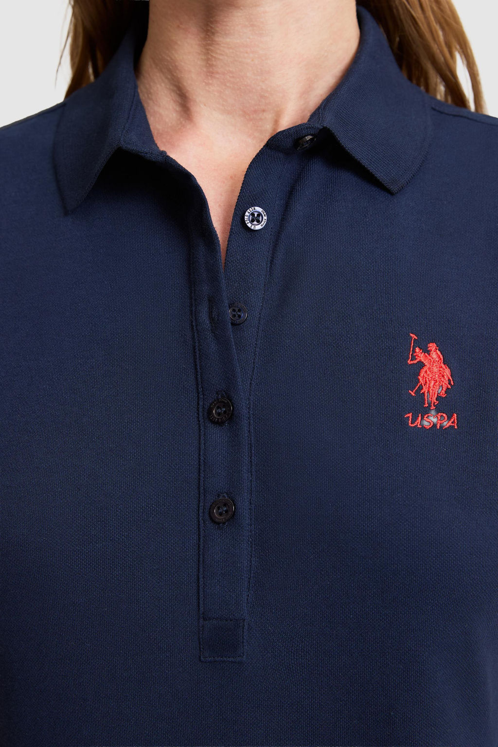 Kad_n Lacivert Polo Yaka _rme Elbise