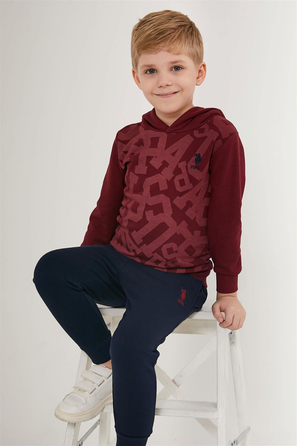 U. S. Polo Assn Бордовый пижамный комплект для мальчика - U.s. polo assn фото 2