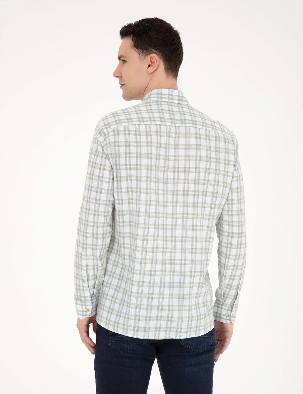 Ye_il Regular Fit Uzun Kollu G_mlek - Pierre cardin фото 5