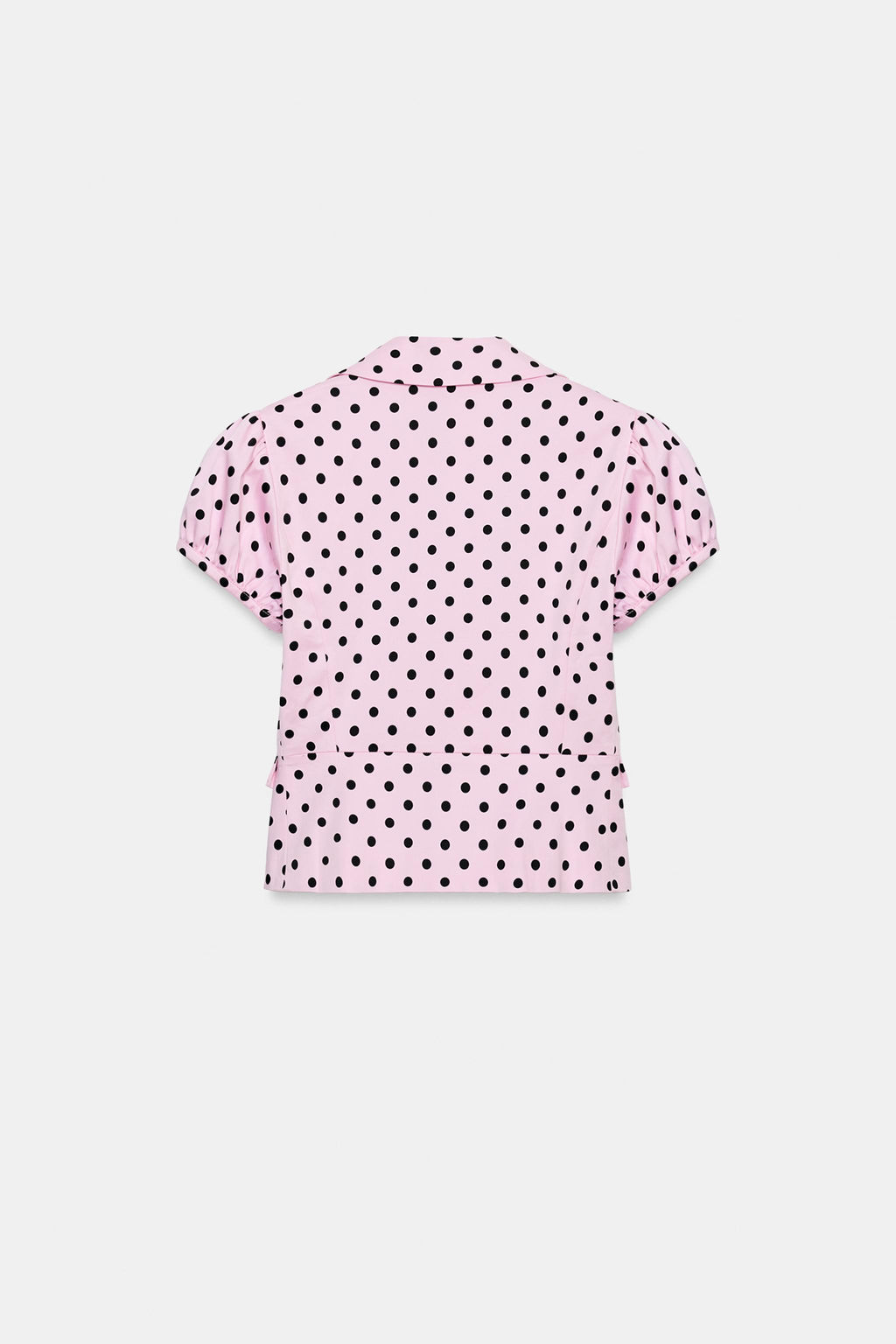 TOP CORTO BOTONES LUNARES / Rosa claro - Zara фото 7