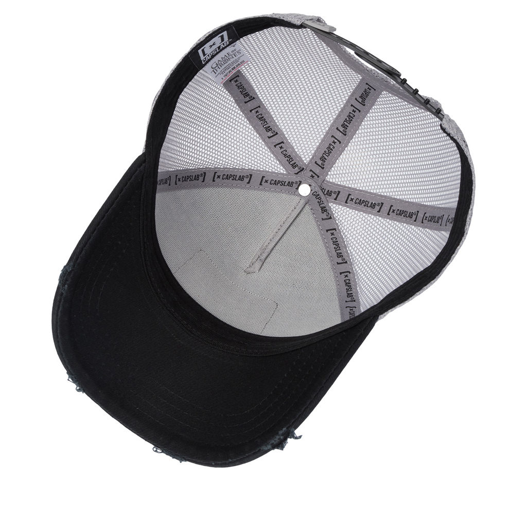 Бейсболка CAPSLAB арт. CL/GOT/1/CT/STA Game of Throne Stark (серый / черный)