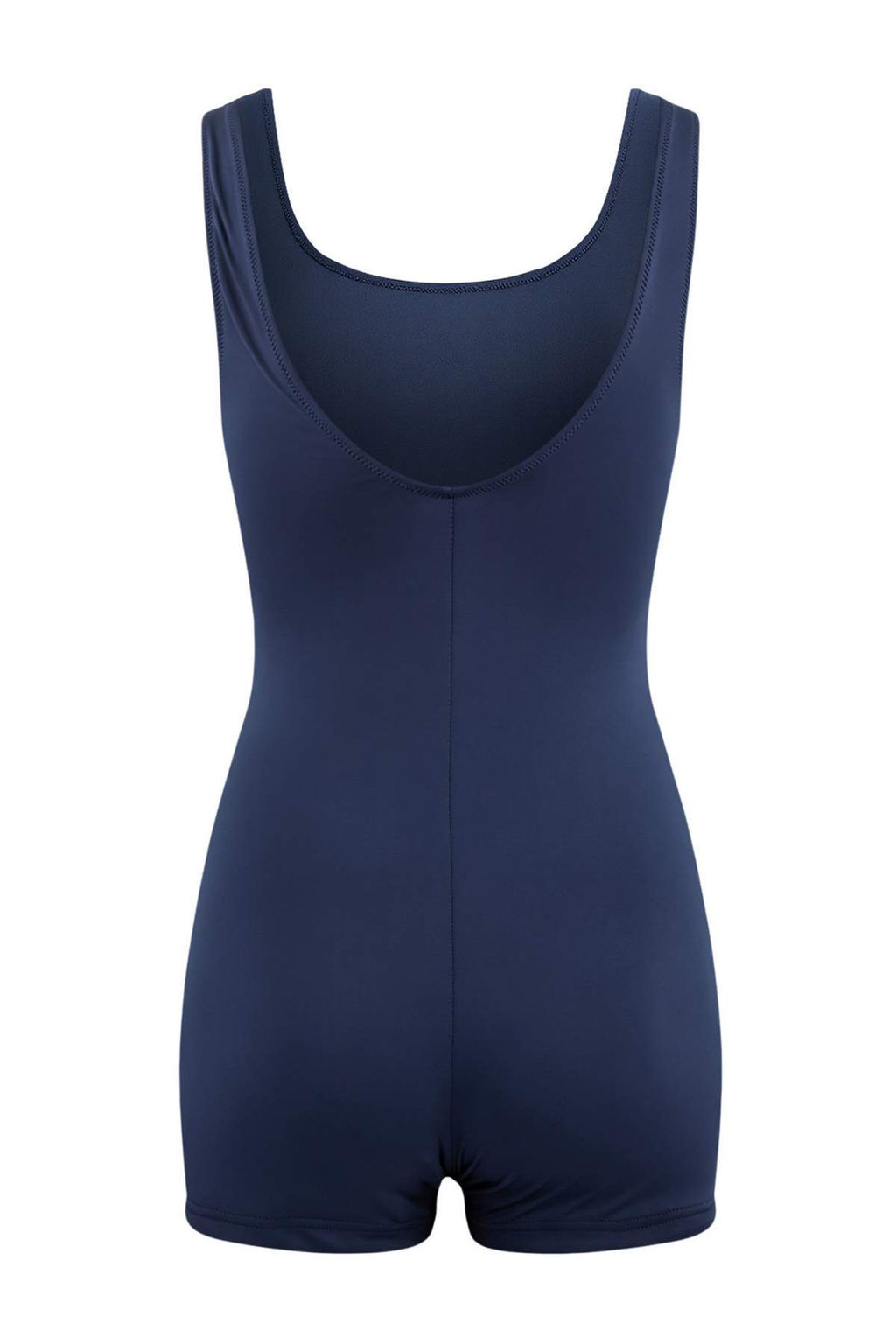 Koyu Lacivert Kare Yaka Kapl? Sorfcu Sortlu Basic Mayo TBESS25MA00081