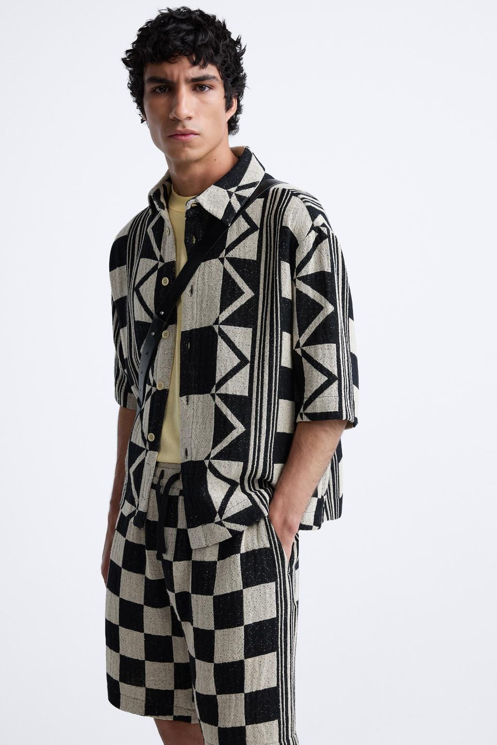 GEOMETRIK JACQUARD GOMLEK - Zara фото 6