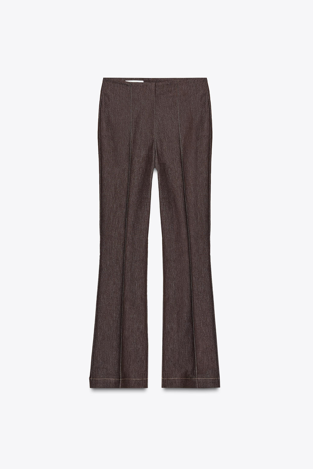 CONTRAST STITCH SEAM DETAIL FLARE TROUSERS - Zara фото 6