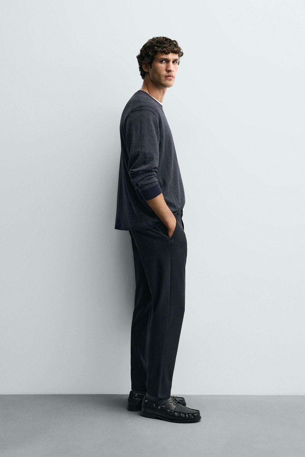 TEXTURED COMFORT TROUSERS - Zara фото 4