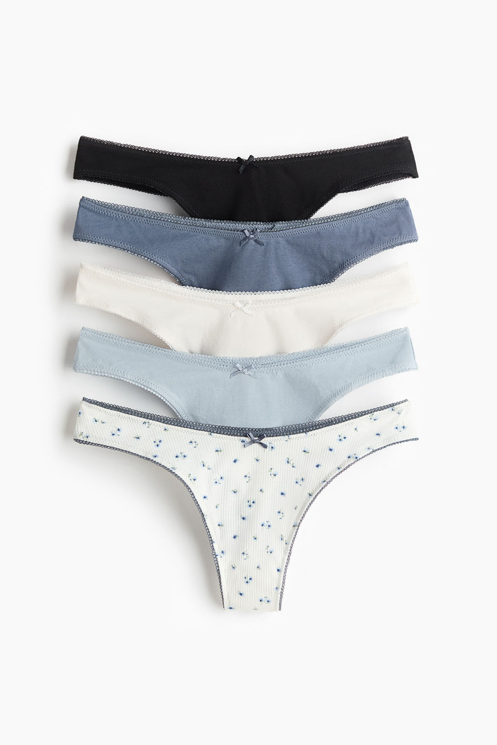 Pack de 5 bragas thong de algod?n - H&m фото 4