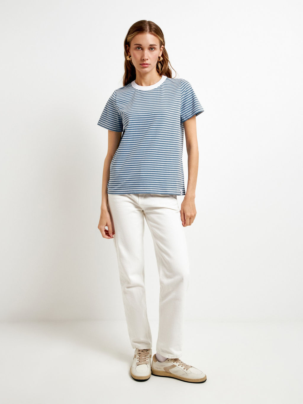 10200510074 Футболка жен. Mosoro синяя полоска - Concept club фото 4