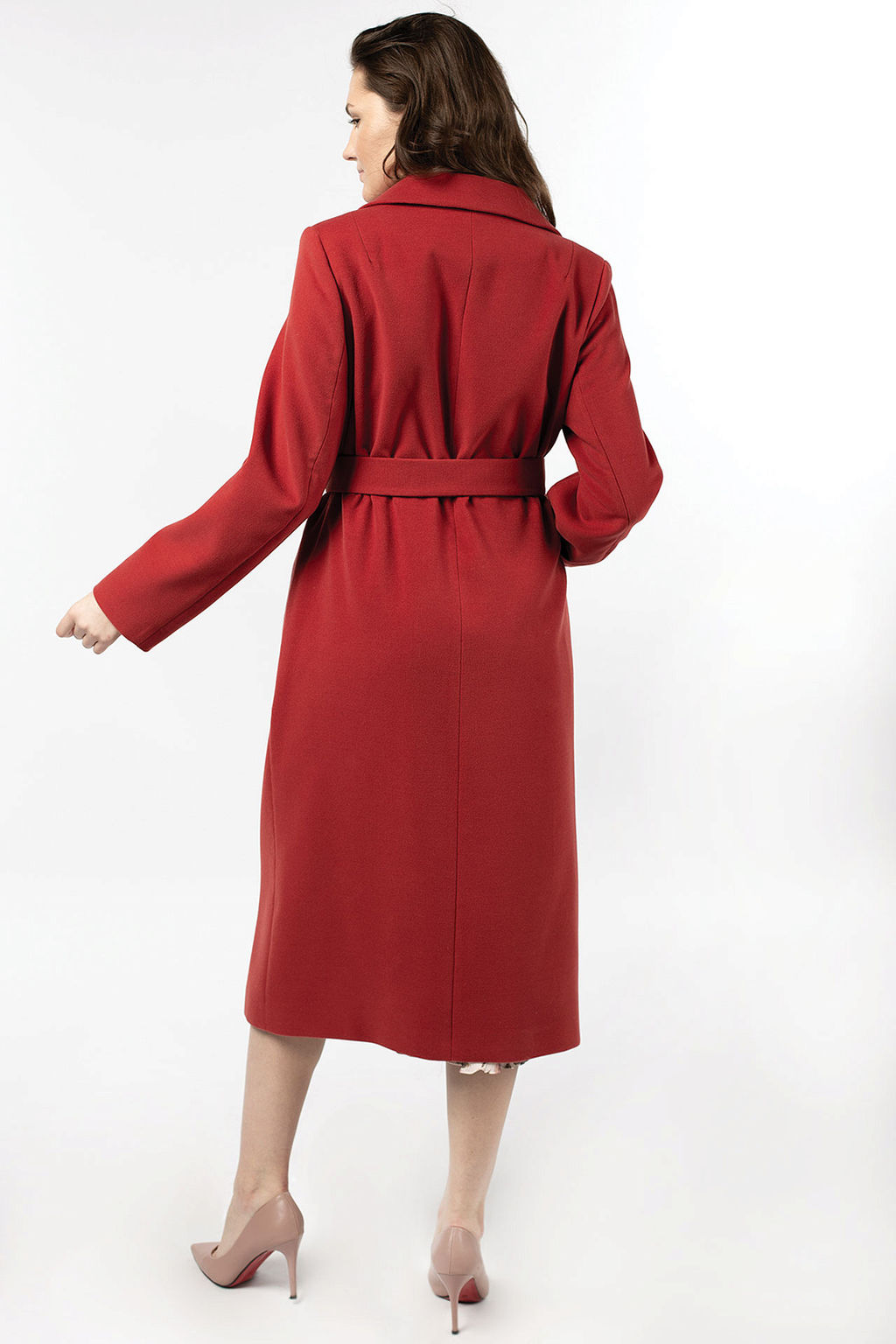 Пальто женское демисезонное (пояс) - El podio фото 6