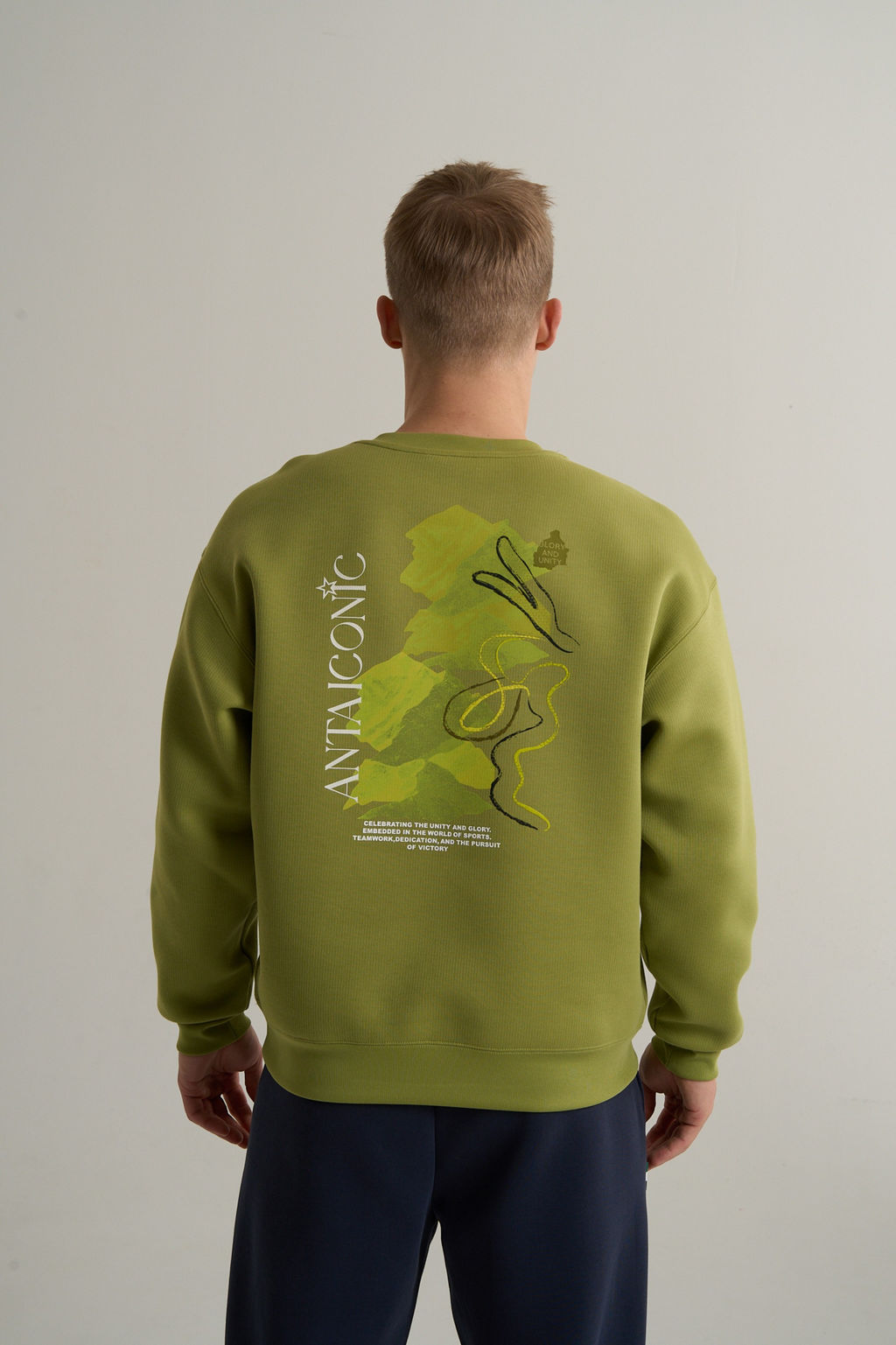 Свитшот Зеленый ICONIC Sweatshirt - Anta фото 5