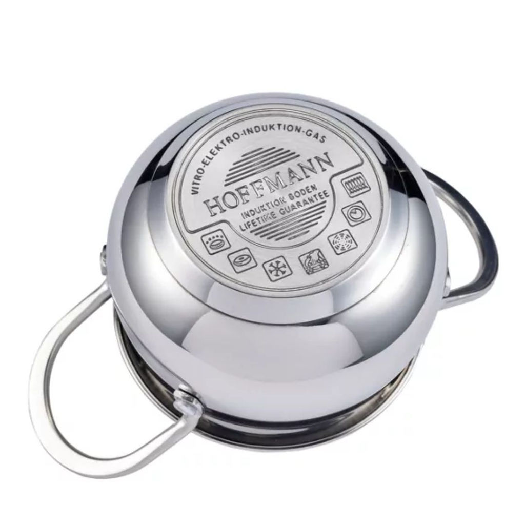 Кастрюля нерж. сталь, 1,1л.(12см) НМ 5332 - Hoffmann фото 3