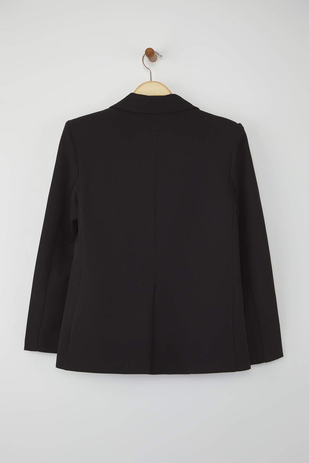 Siyah Dugme Kapamal? Regular Kal?p Blazer Blazer Ceket TWOAW26BC00013 - Trendyolmilla фото 6