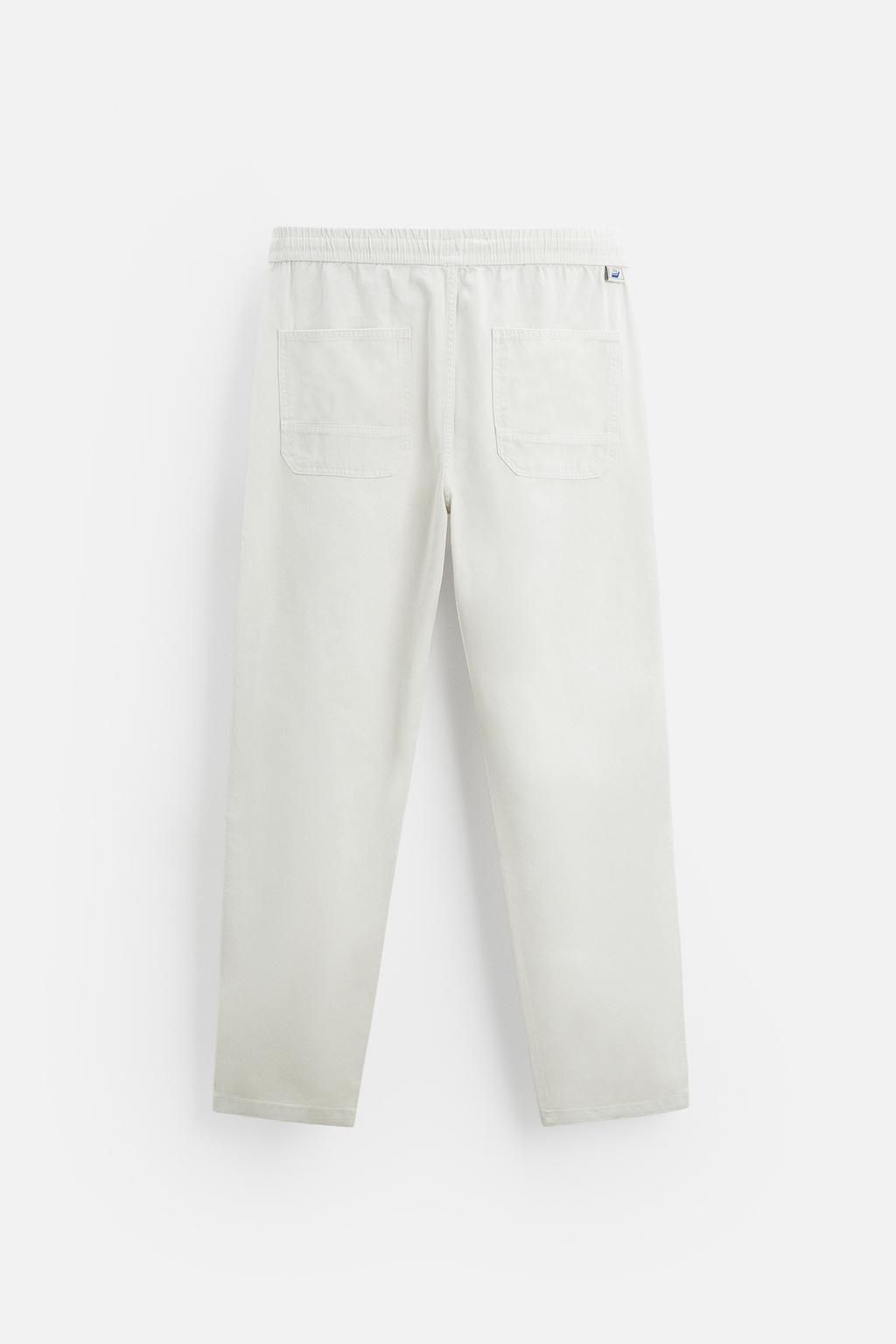 WASHED JOGGER WAIST TROUSERS - Zara фото 15