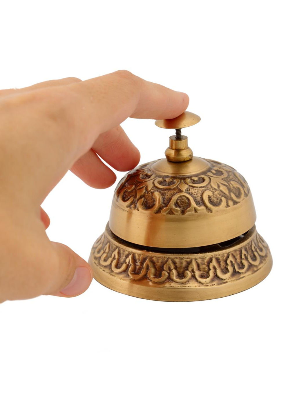 Звонок настольный (сонетка) (антик) № Пи737/2 - Ганг фото 4