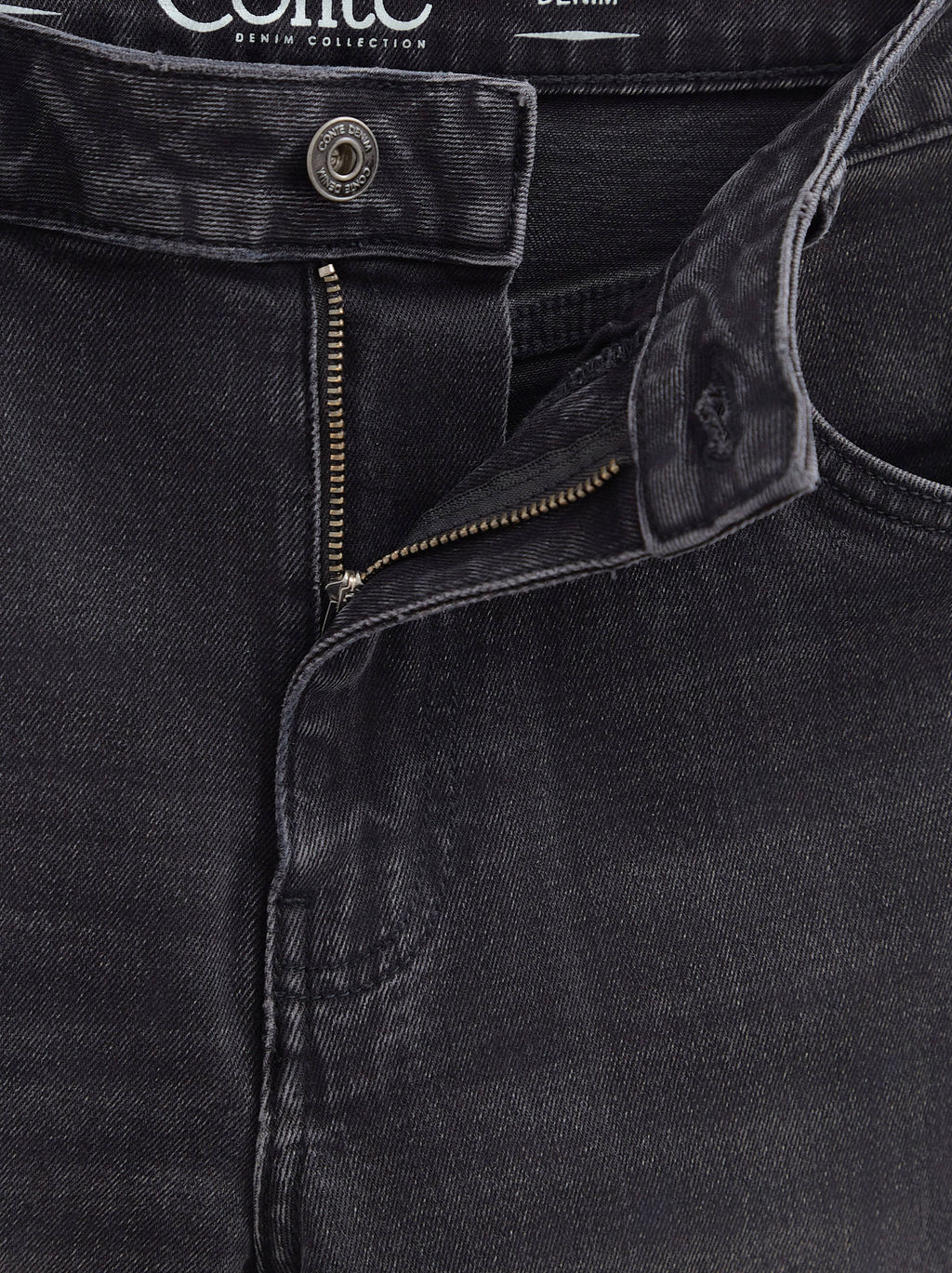 CONTE CON-716 Джинсы straight из eco-friendly денима с необработанным краем black - Conte elegant фото 6