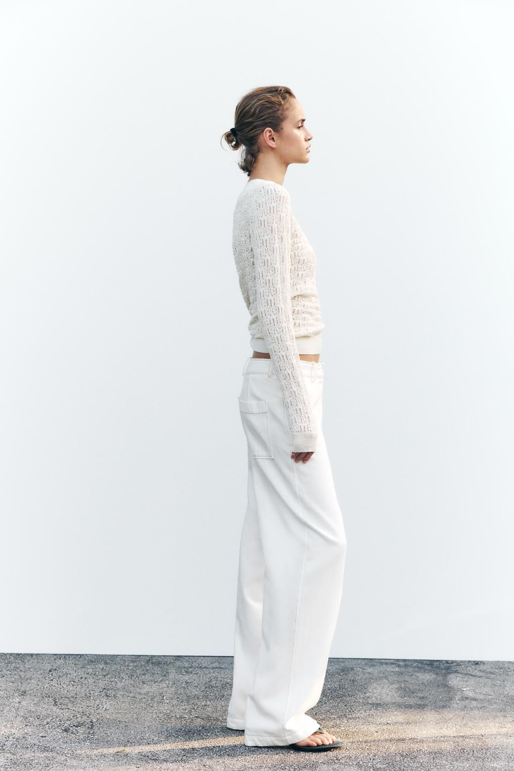 POINTELLE KNIT SWEATER - Zara фото 4