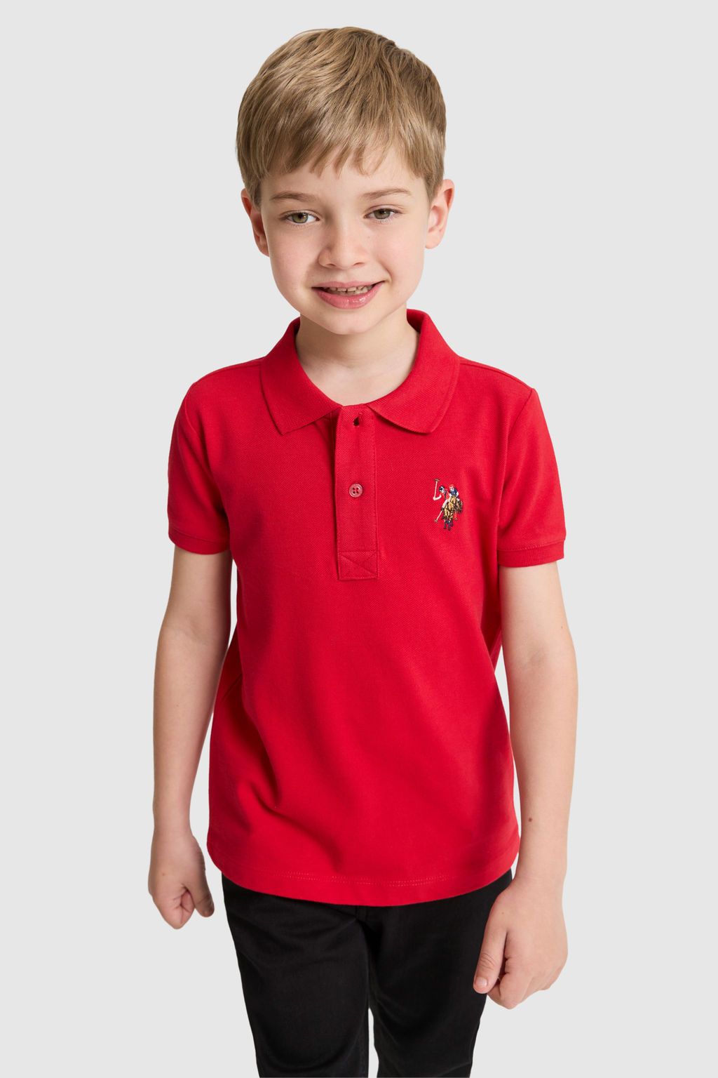 Erkek Гocuk KДrmДzД Polo Yaka Basic TiЕГrt - U.s. polo assn фото 3