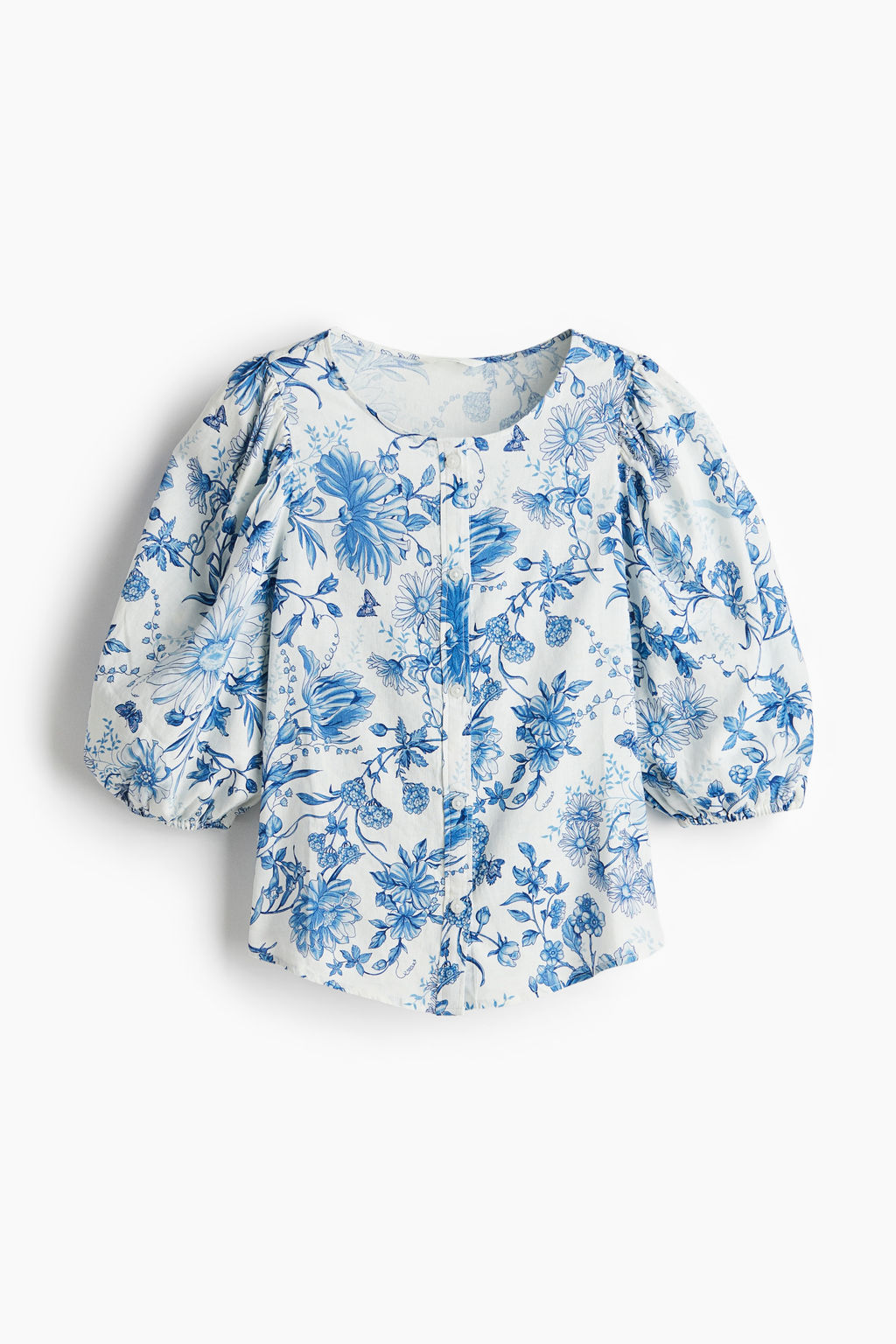 Blusa en mezcla de lino - H&m фото 4