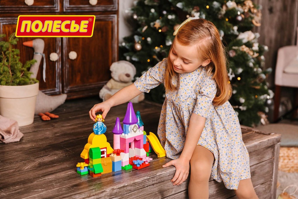 Конструктор Макси - Весёлая принцесса (70 элементов) (в коробке) - Полесье фото 10