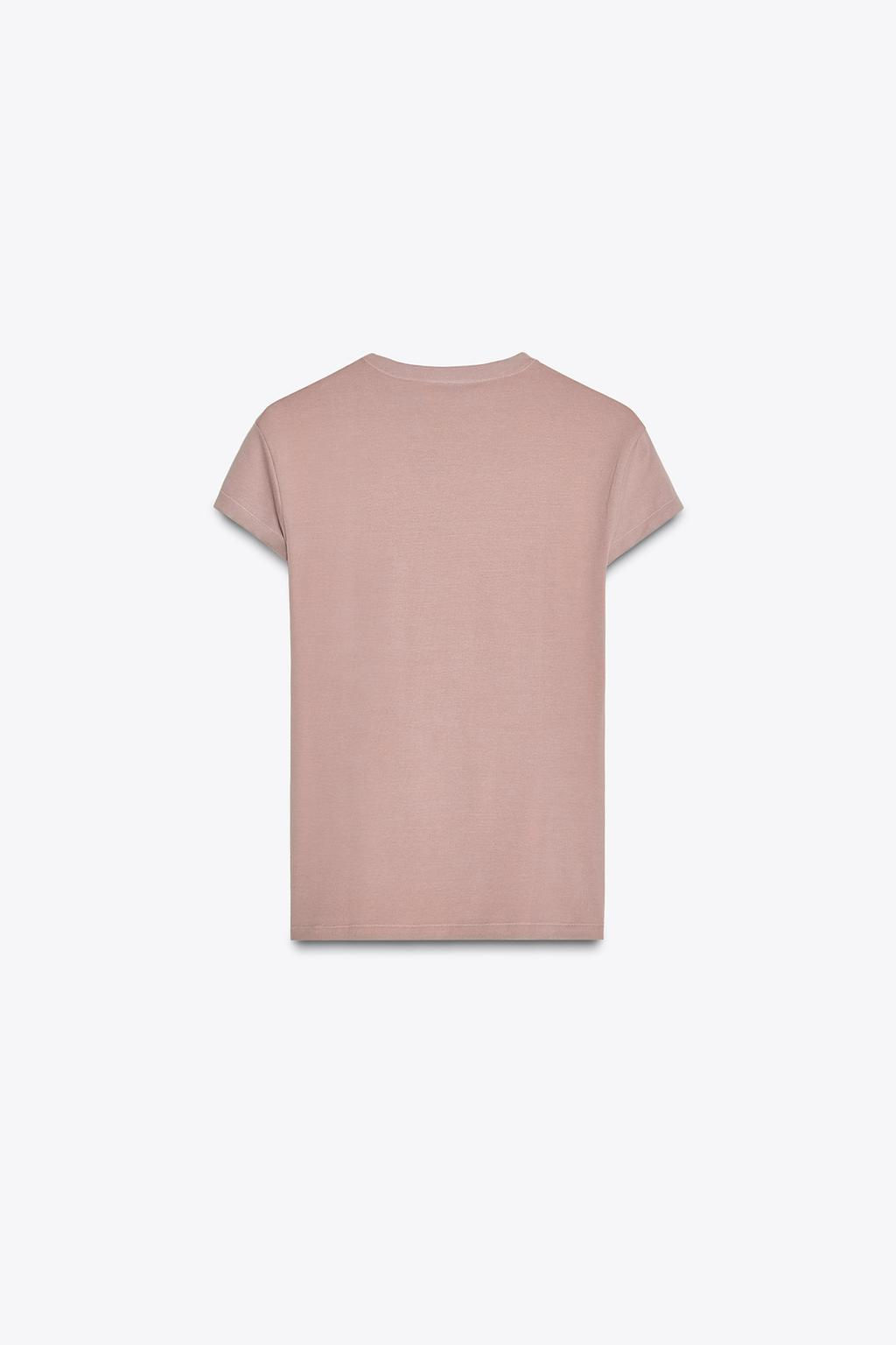 SLIM FIT SHORT SLEEVE T-SHIRT - Zara фото 23
