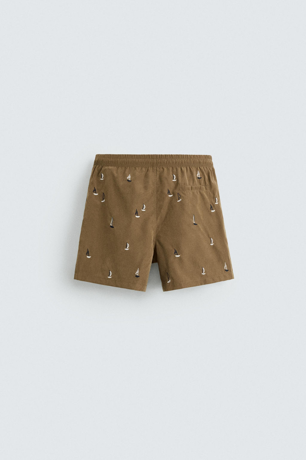 EMBROIDERED MID-LENGTH SWIMMING TRUNKS - Zara фото 7