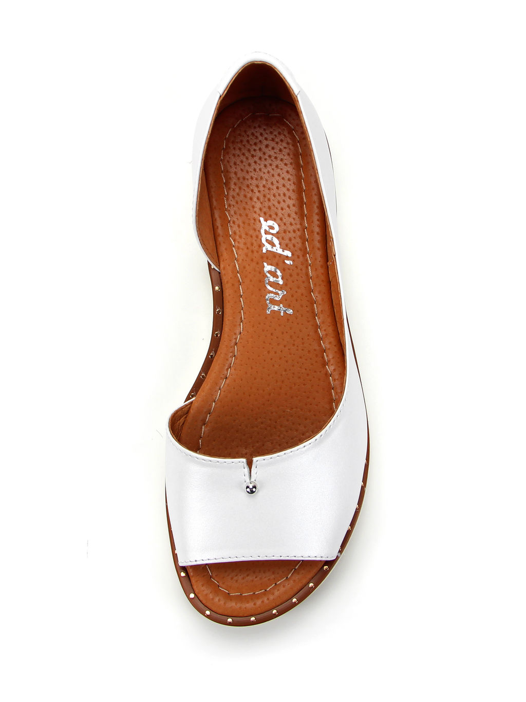 Босоножки EDART 1023.110 w. белый бежевый R - Ed'art фото 4