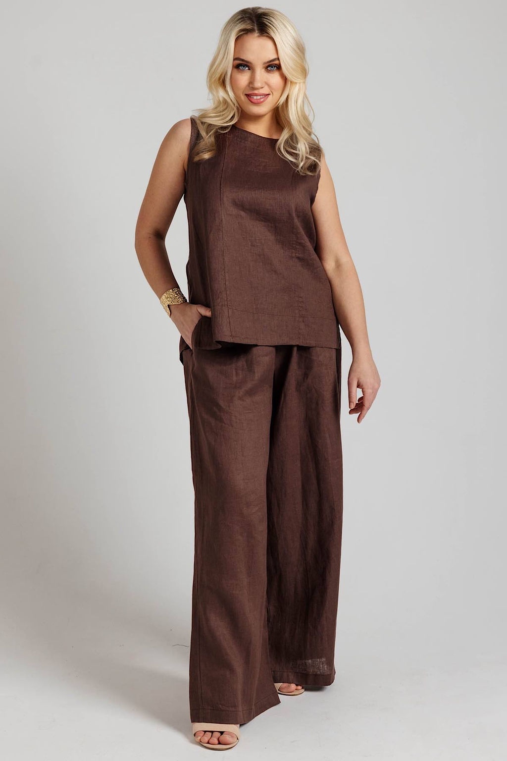 Блузка женская Т3801/01/Коричневый